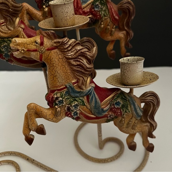 Colorful Carousel Horse Candle Holder 11,5” - Picture 14 of 16